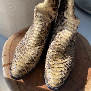Python Skin Cowboy Boots